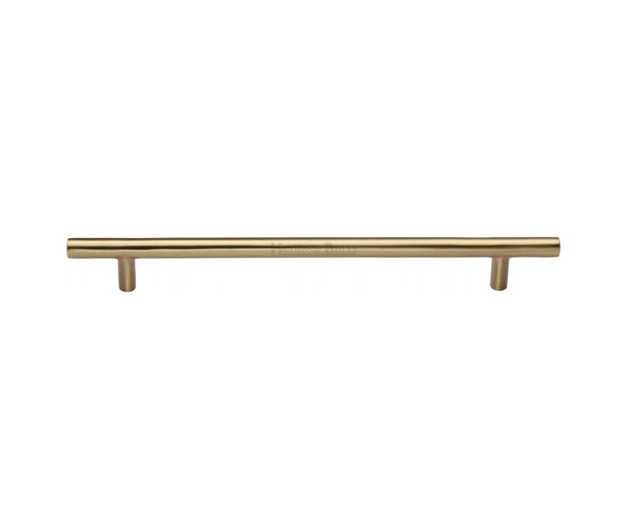Heritage Brass Satin Brass T-Bar Cabinet Pull Handle 203mm