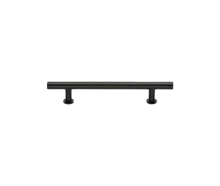 Heritage Brass Matt Bronze T-Bar Cabinet Pull Handle with Rose 16mm