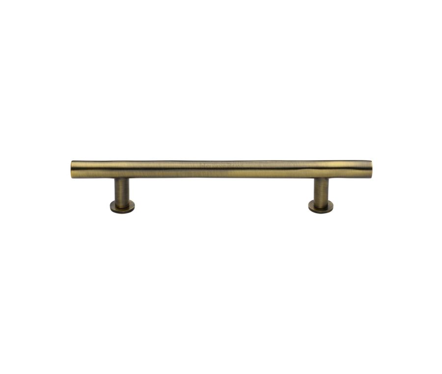 Heritage Brass Antique Brass T-Bar Cabinet Pull Handle with Rose 16mm