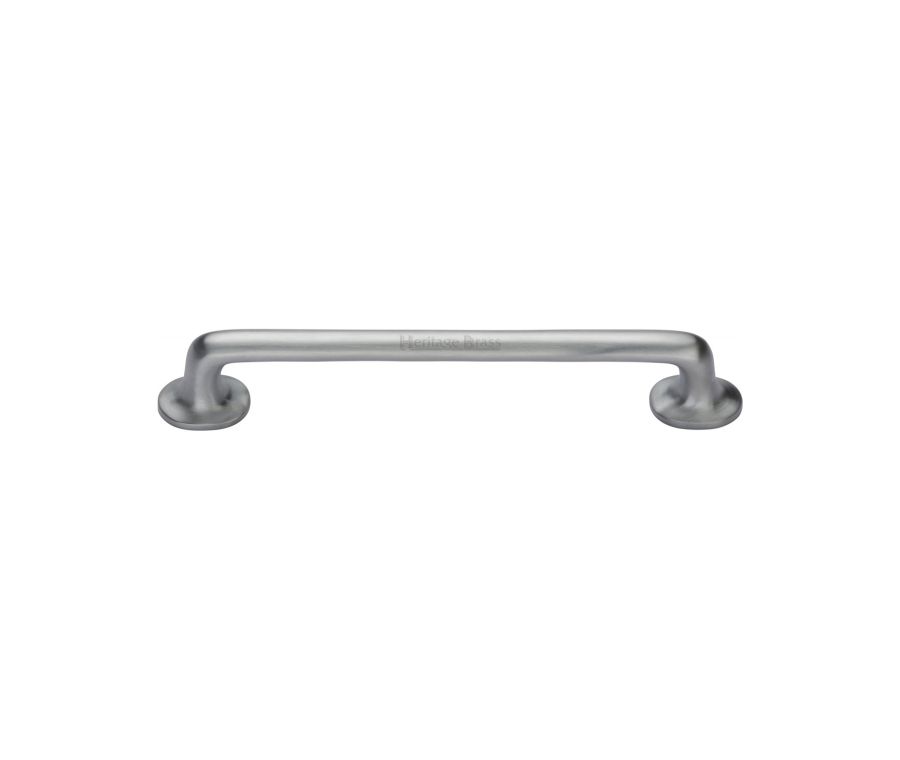 Heritage Brass Satin Chrome Traditional Cabinet Pull Handle 152mm