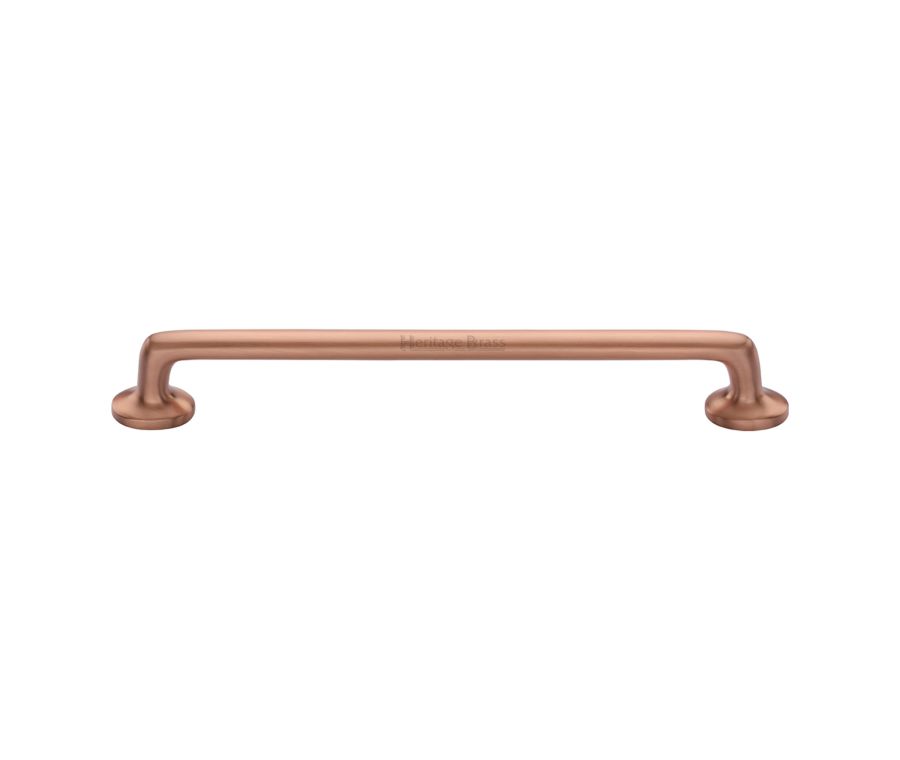 Heritage Brass Satin Rose Gold Traditional Cabinet Pull Handle 203mm