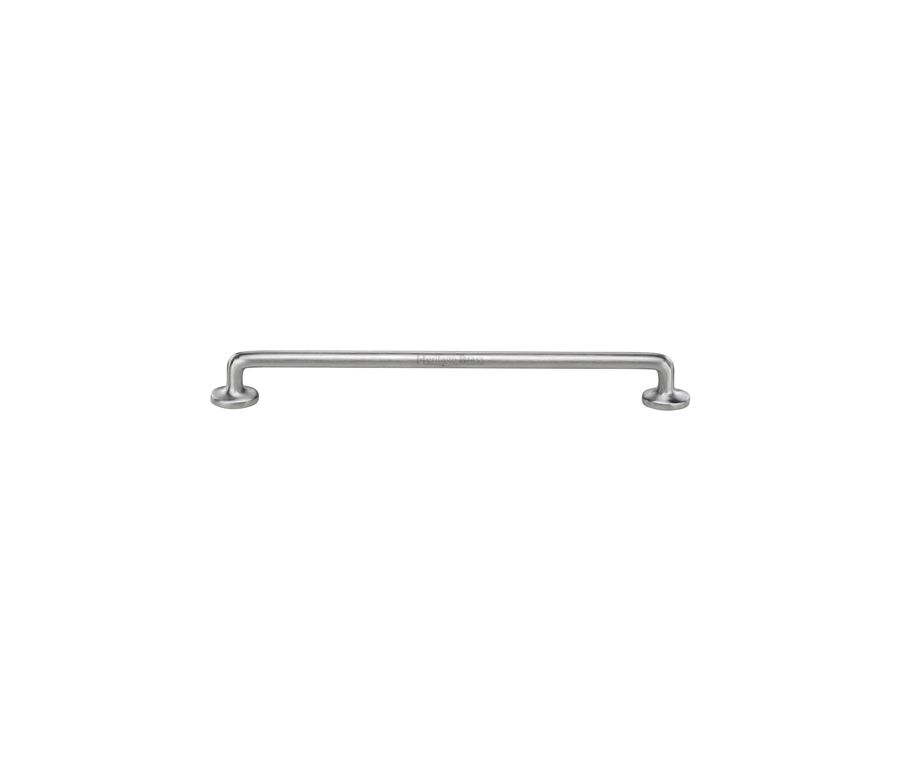 Heritage Brass Satin Chrome Traditional Cabinet Pull Handle 256mm