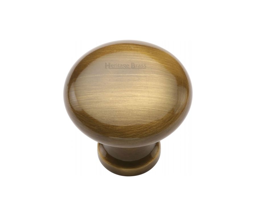 Heritage Brass Antique Brass Victorian Round Cabinet Knob 32mm