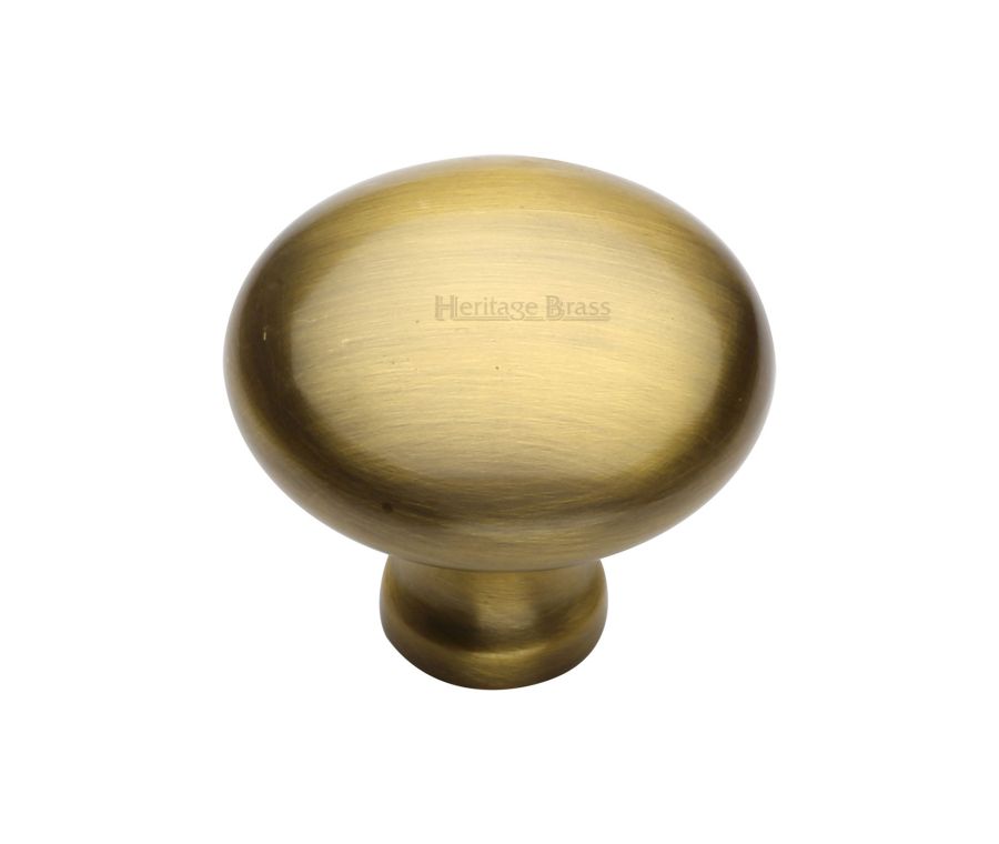 Heritage Brass Antique Brass Victorian Round Cabinet Knob 38mm