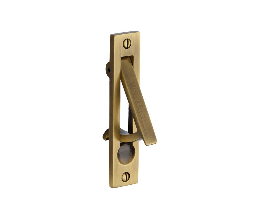 Antique Brass Heritage Brass Pocket Door Edge Pull 99mm
