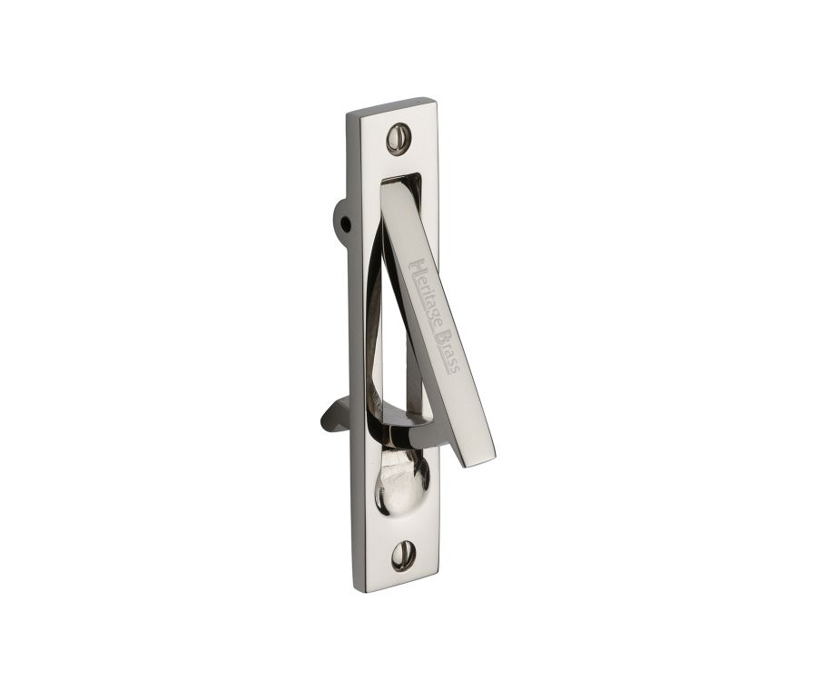 Polished Nickel Finish Heritage Brass Pocket Door Edge Pull 99mm