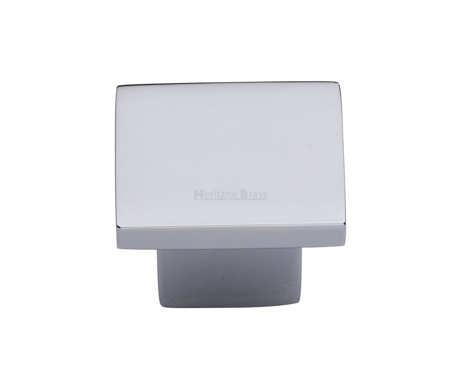 Heritage Brass Polished Chrome Classic Square Cabinet Knob 32mm