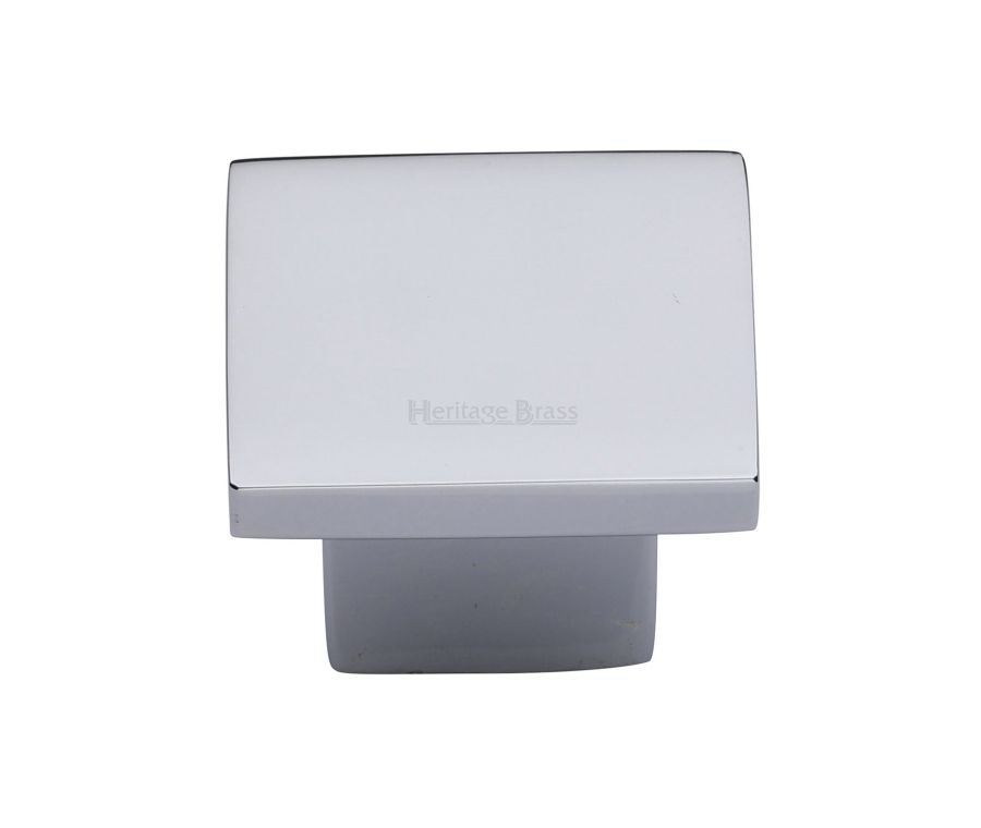 Heritage Brass Polished Chrome Classic Square Cabinet Knob 40mm