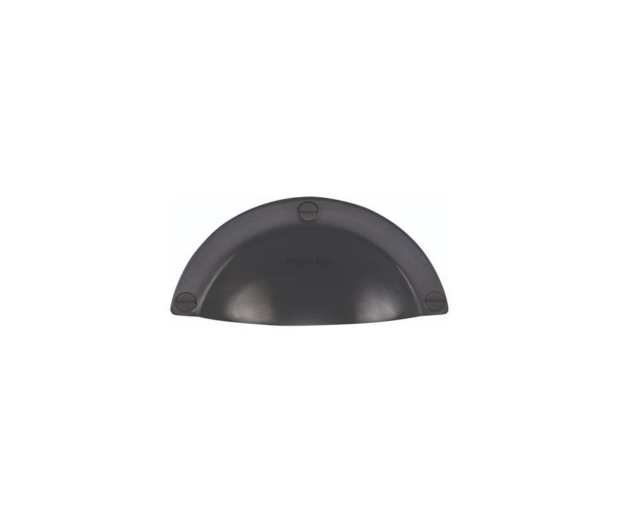 Heritage Brass Matt Black Traditional Cabinet Drawer Pull