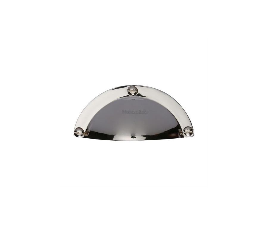 Heritage Brass Polished Nickel Finish Traditional Cabinet Drawer Pull