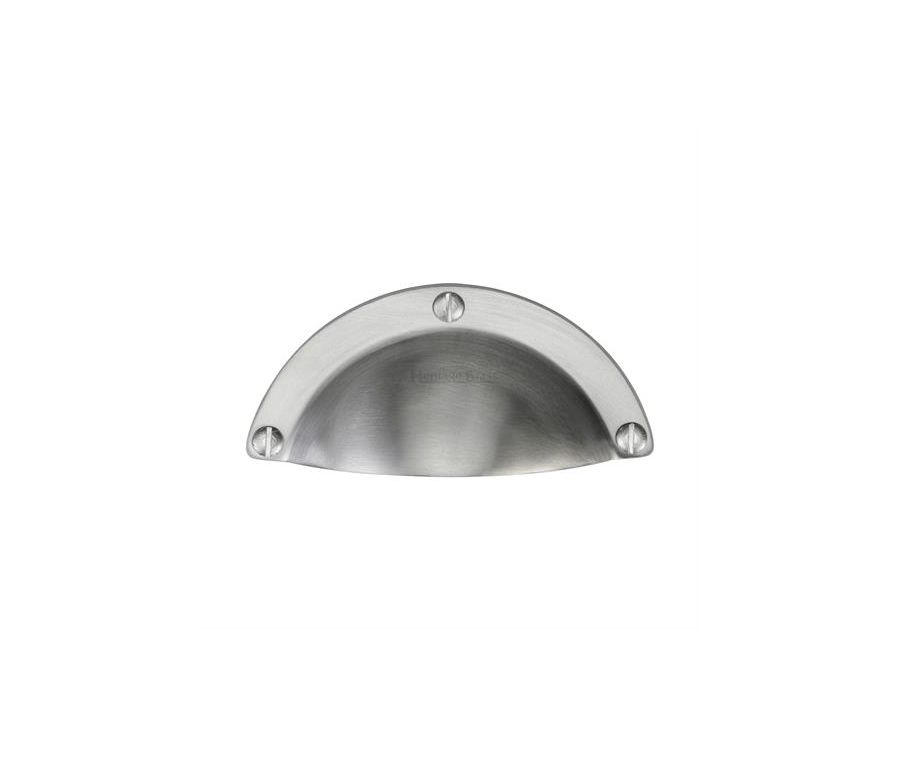 Heritage Brass Satin Chrome Traditional Cabinet Drawer Pull