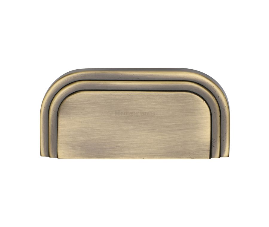 Heritage Brass Antique Brass Bauhaus Drawer Pull Handle 76mm