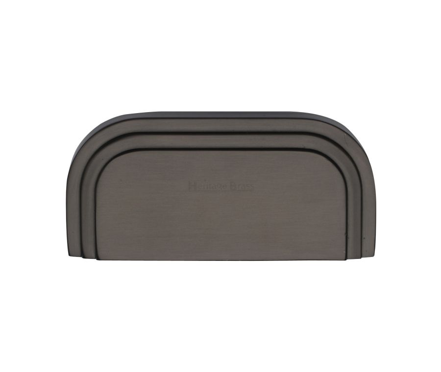 Heritage Brass Matt Bronze Bauhaus Drawer Pull Handle 76mm