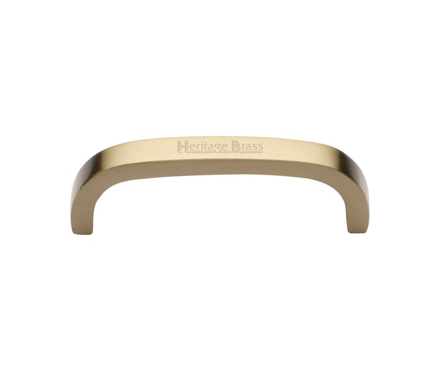 Heritage Brass Satin Brass Curved D Shaped Cabinet Pull Handle 152mm