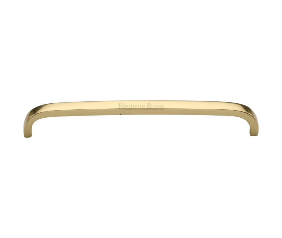 Heritage Brass Polished Brass Curved D Shaped Cabinet Pull Handle 203mm