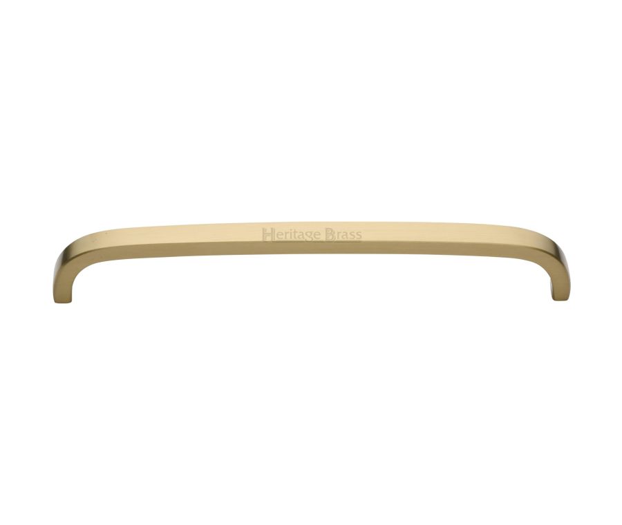Heritage Brass Satin Brass Curved D Shaped Cabinet Pull Handle 203mm