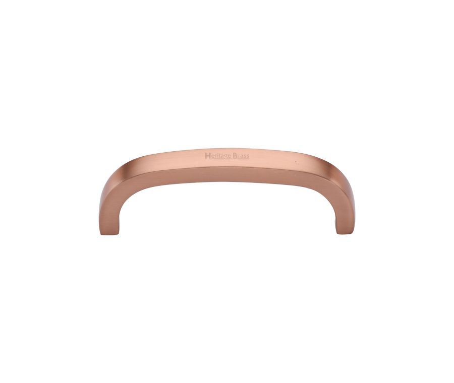 Heritage Brass Satin Rose Gold Curved D Shaped Cabinet Pull Handle 89mm