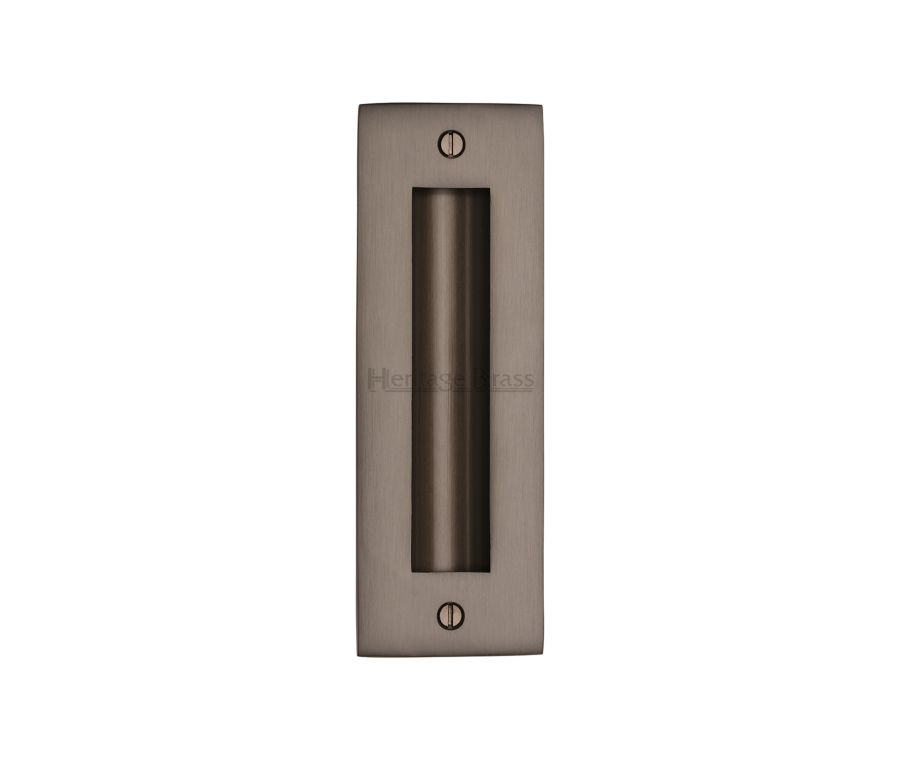 Matt Bronze Heritage Brass Flush Pull 152mm