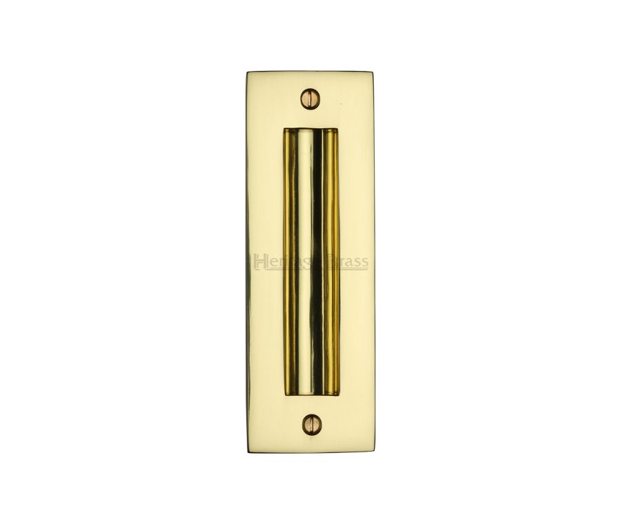 Polished Brass Heritage Brass Flush Pull 152mm