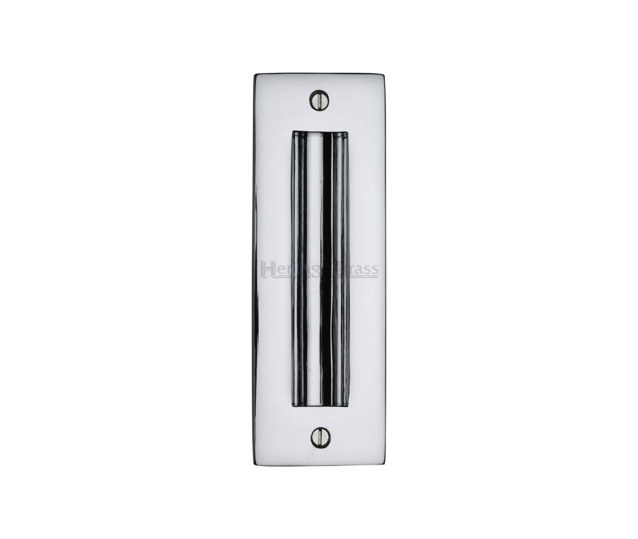 Polished Chrome Heritage Brass Flush Pull 152mm