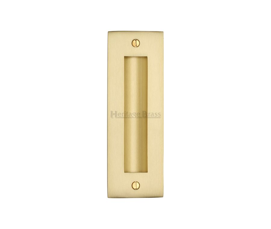 Satin Brass Heritage Brass Flush Pull 152mm