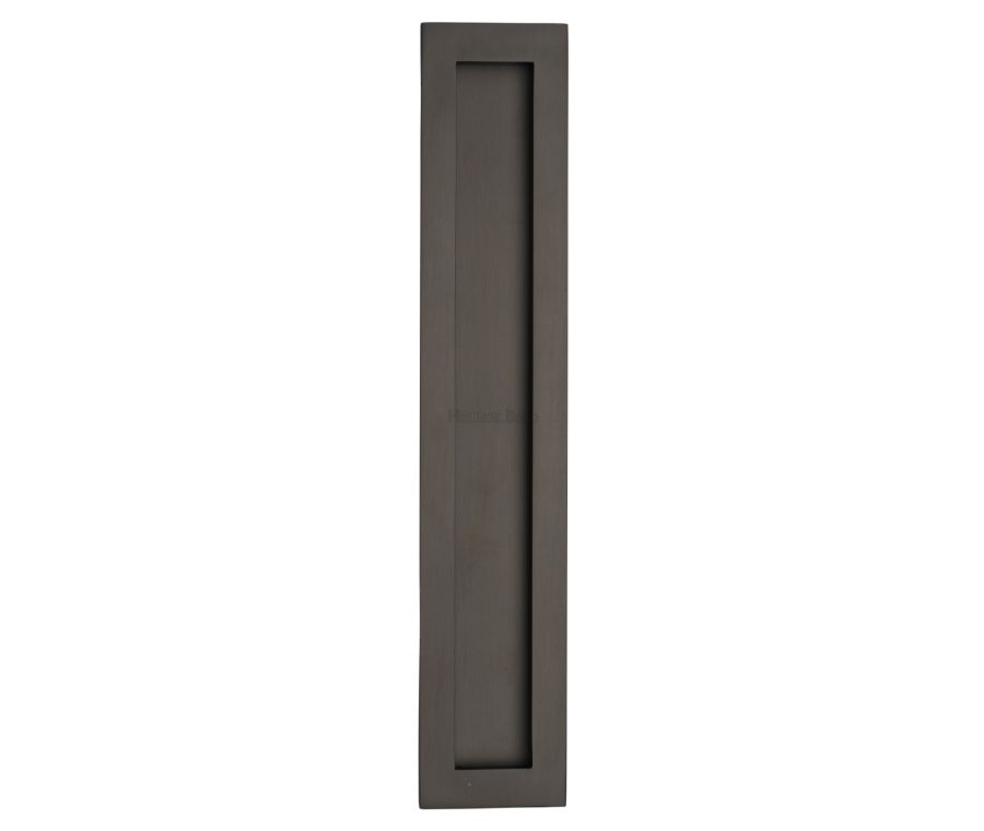 Matt Bronze Heritage Brass Rectangular Flush Pull - C1855 300mm