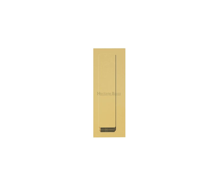 Heritage Brass Polished Brass Offset Flush Pull for Swing Door | C1862-PB