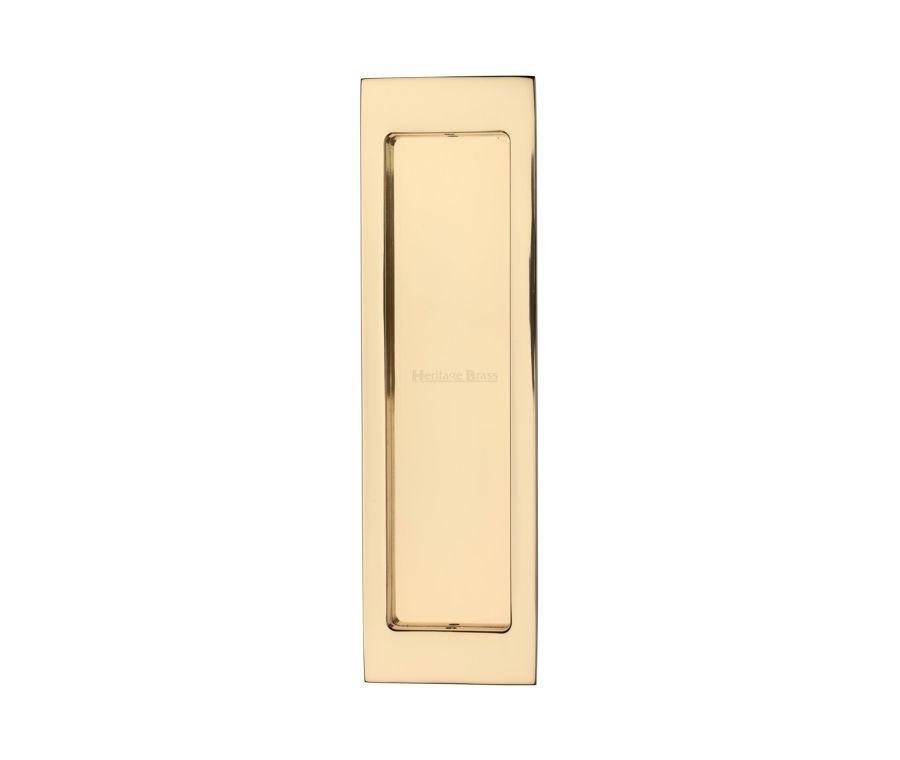 Polished Brass Heritage Brass Flush Pull - C1872 197mm