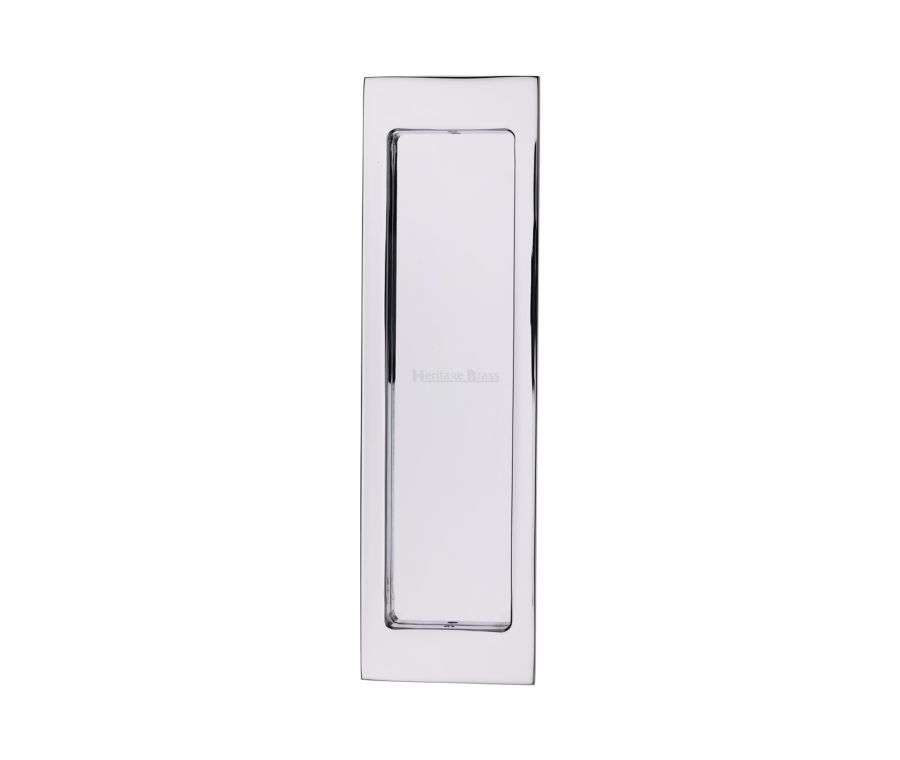 Polished Chrome Heritage Brass Flush Pull - C1872 197mm