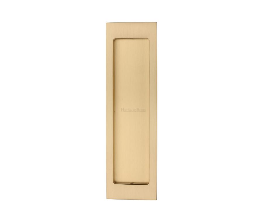 Satin Brass Heritage Brass Flush Pull - C1872 197mm