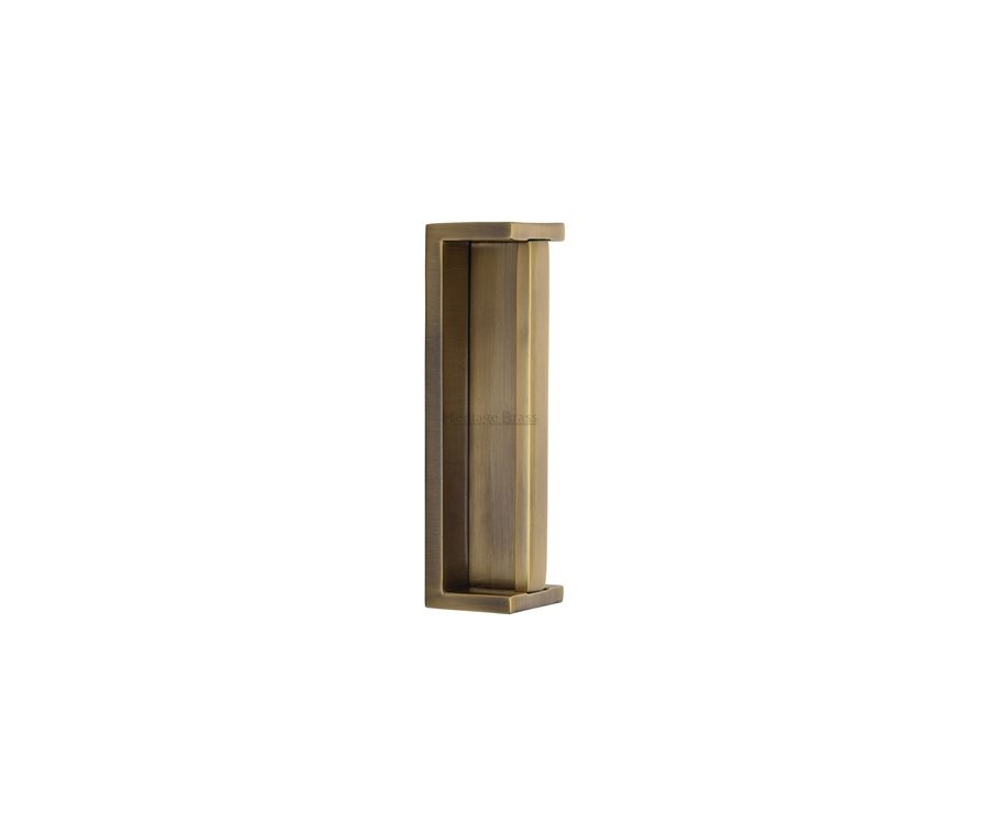 Heritage Brass Antique Brass Heritage Brass Sliding Flush Pull | C1874-AT