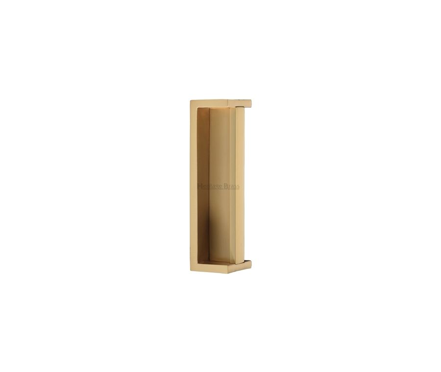 Heritage Brass Satin Brass Heritage Brass Sliding Flush Pull | C1874-SB