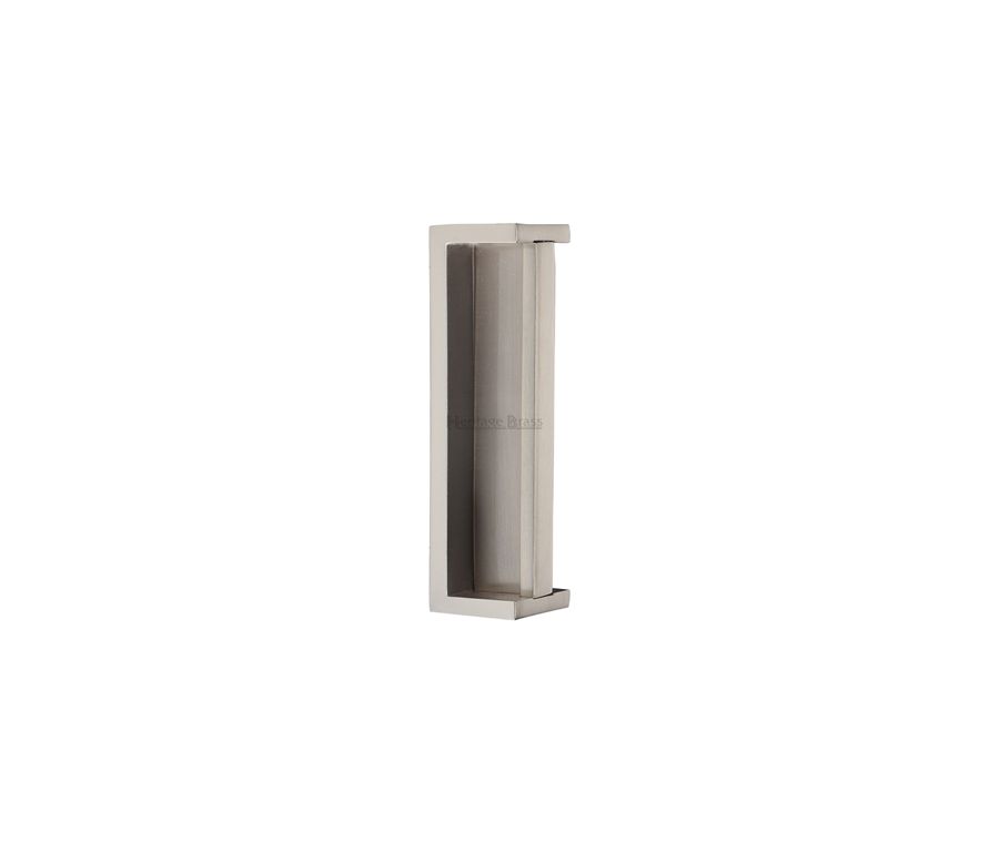 Heritage Brass Satin Nickel Heritage Brass Sliding Flush Pull | C1874-SN