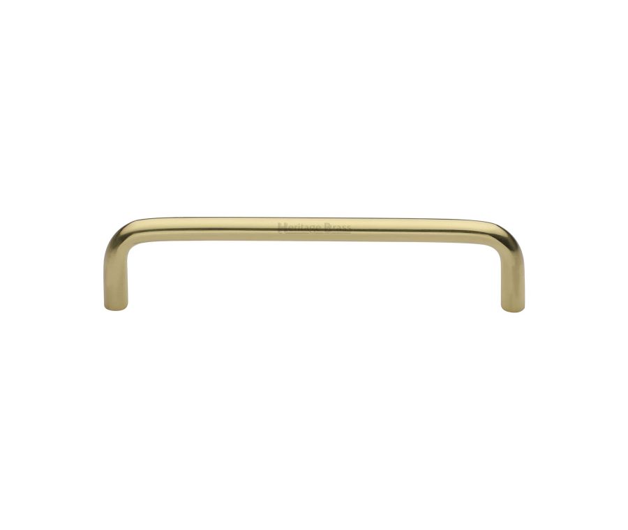 Heritage Brass Polished Brass Wire Cabinet Pull Handle 128mm