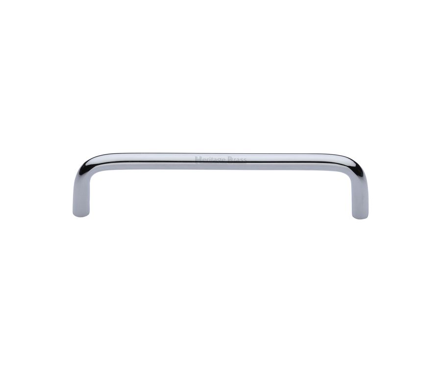 Heritage Brass Polished Chrome Wire Cabinet Pull Handle 128mm