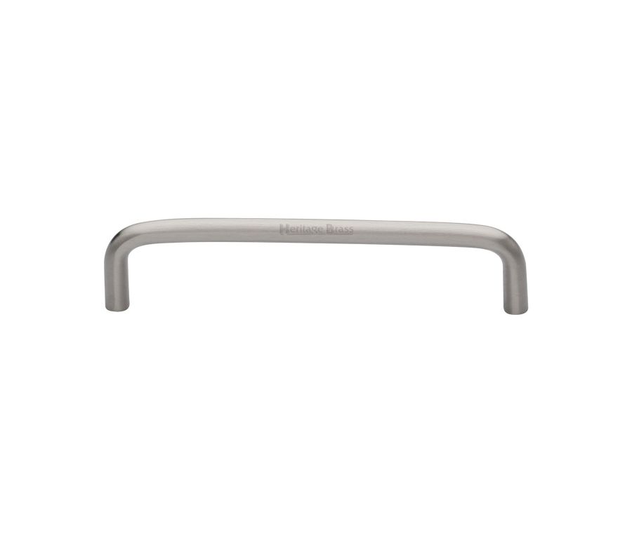 Heritage Brass Satin Nickel Wire Cabinet Pull Handle 128mm