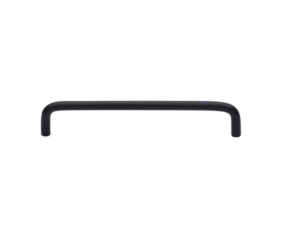 Heritage Brass Matt Black Wire Cabinet Pull Handle 160mm