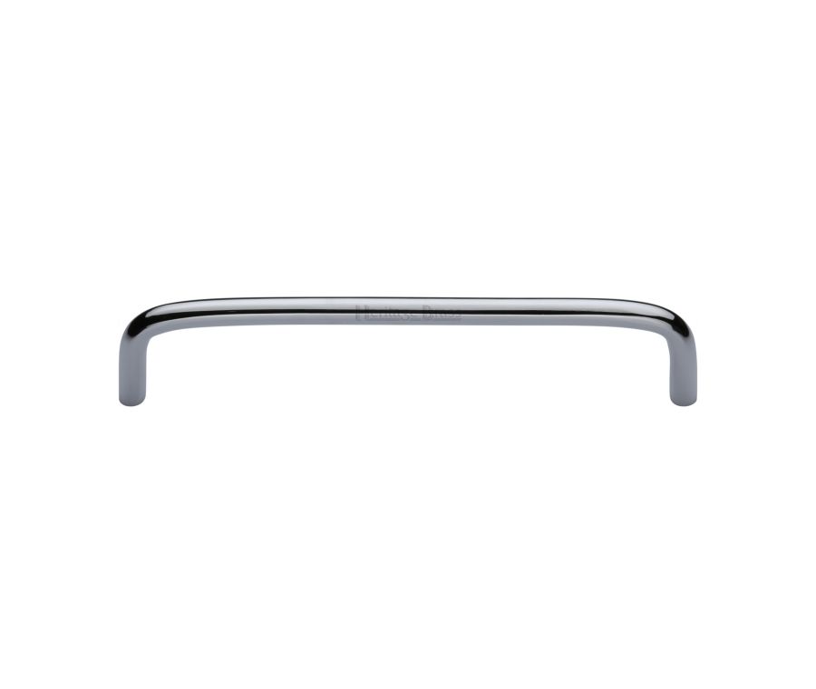 Heritage Brass Polished Chrome Wire Cabinet Pull Handle 160mm