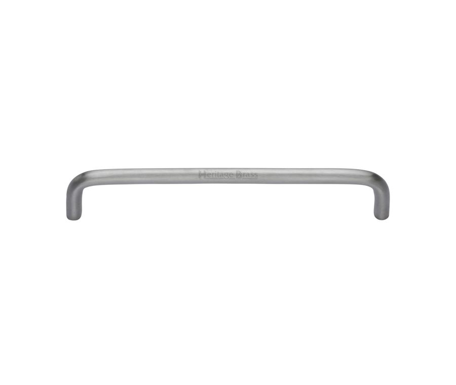 Heritage Brass Satin Chrome Wire Cabinet Pull Handle 160mm