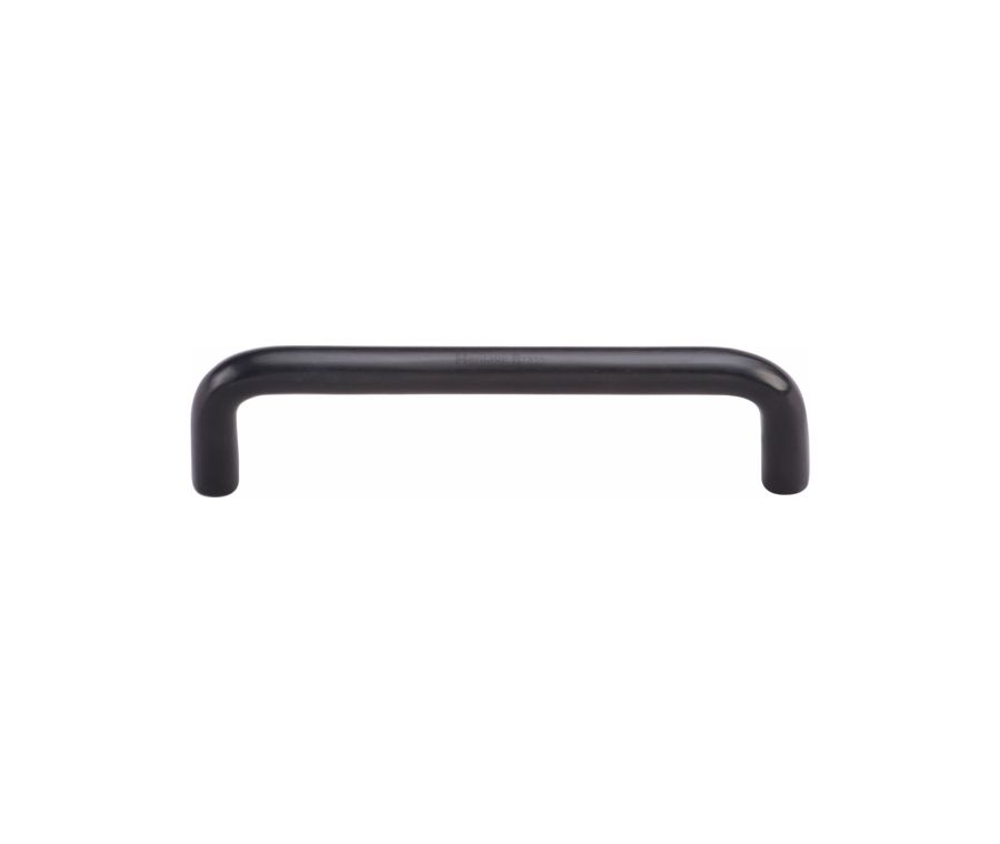 Heritage Brass Matt Black Wire Cabinet Pull Handle 96mm