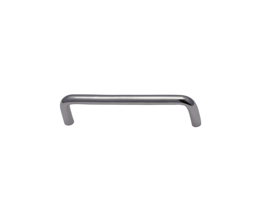 Heritage Brass Polished Chrome Wire Cabinet Pull Handle 96mm