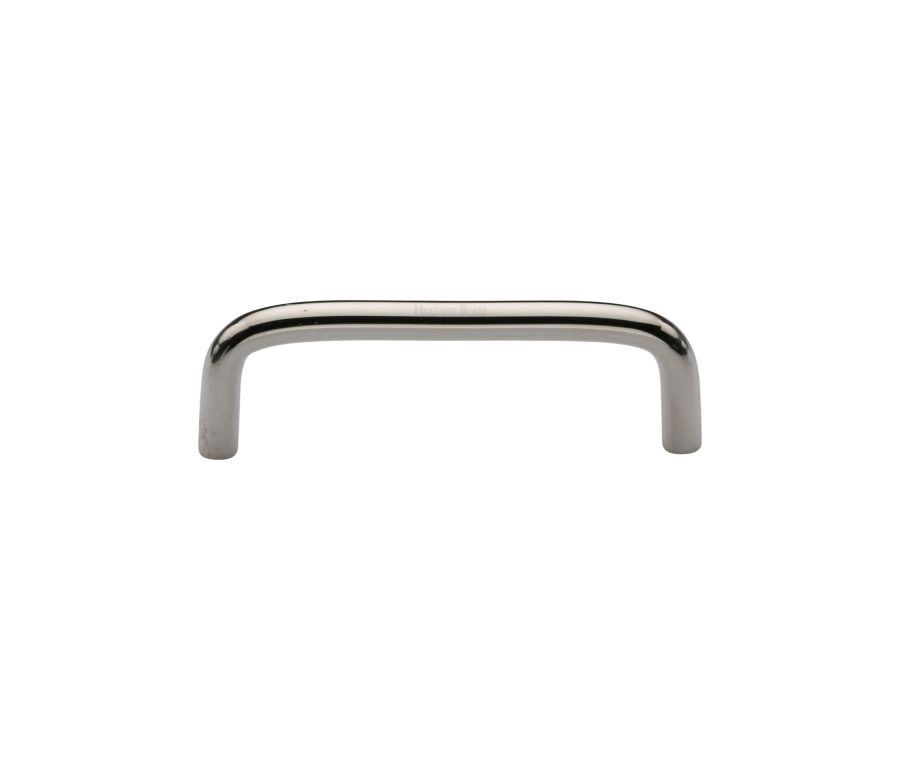 Heritage Brass Polished Nickel Finish Wire Cabinet Pull Handle 96mm