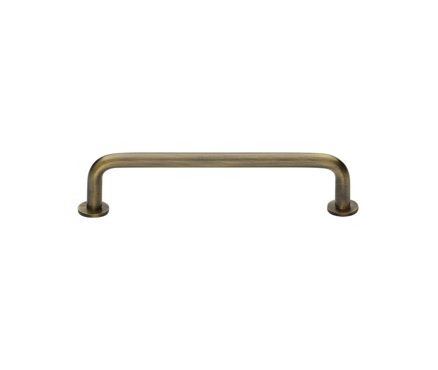 Heritage Brass Antique Brass Wire Cabinet Pull Handle with Rose 16mm