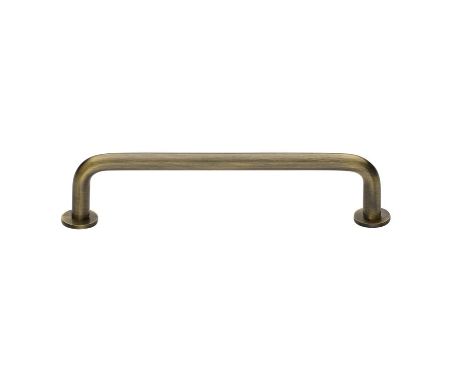 Heritage Brass Antique Brass Wire Cabinet Pull Handle with Rose 16mm