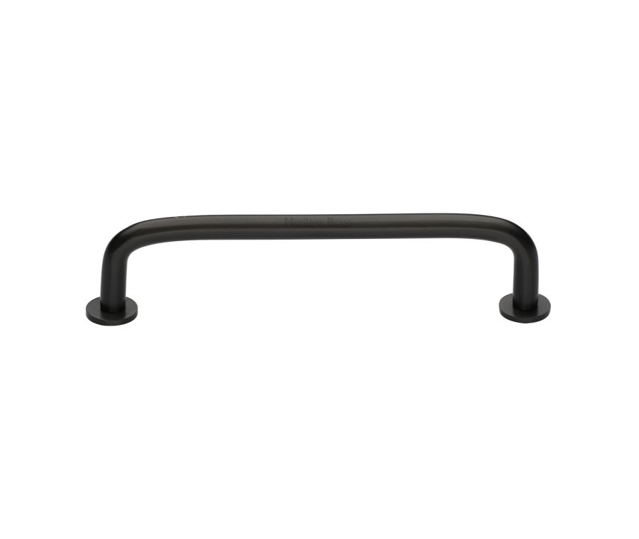 Heritage Brass Matt Bronze Wire Cabinet Pull Handle with Rose 16mm
