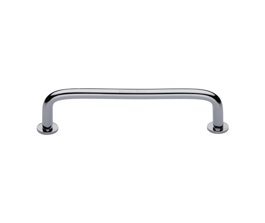 Heritage Brass Polished Chrome Wire Cabinet Pull Handle with Rose 16mm
