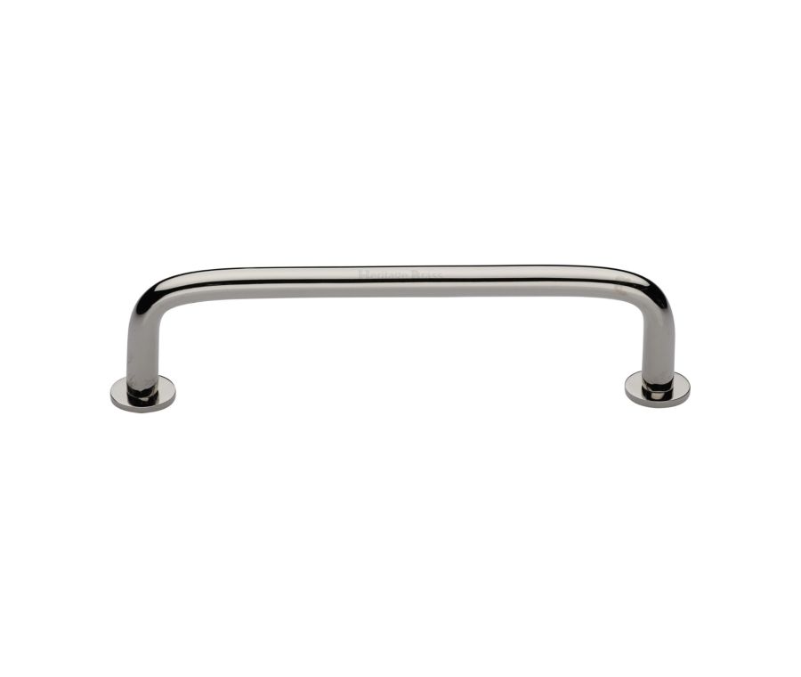 Heritage Brass Polished Nickel Finish Wire Cabinet Pull Handle with Rose 16mm