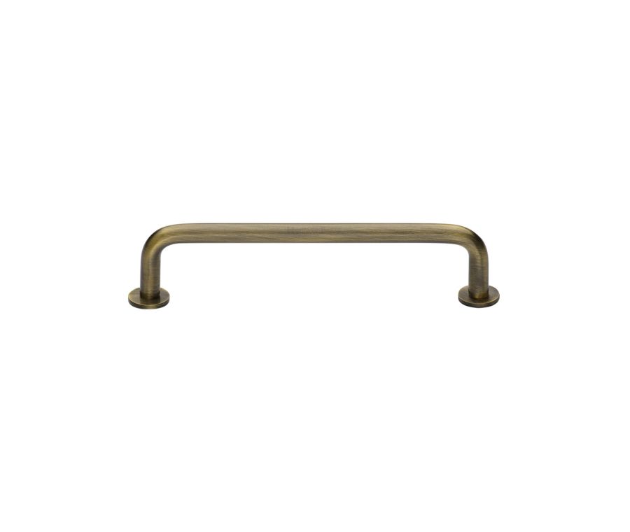 Heritage Brass Antique Brass Wire Cabinet Pull Handle with Rose 16mm