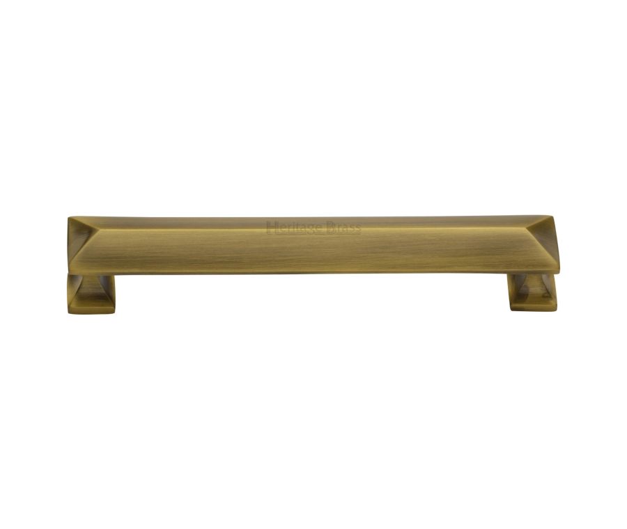 Heritage Brass Antique Brass Pyramid Cabinet Pull Handle 152mm