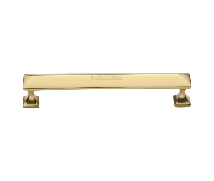 Heritage Brass Polished Brass Pyramid Cabinet Pull Handle 152mm